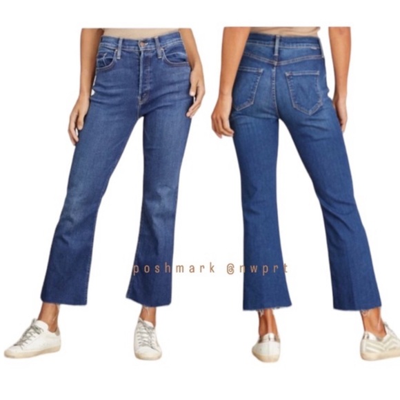 MOTHER Tripper Ankle Fray Change Is In The Air High Waisted Rise Hustler Crop 23 - Picture 13 of 14